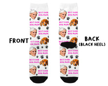 Load image into Gallery viewer, Personalised Best Dog Mum Photo Socks