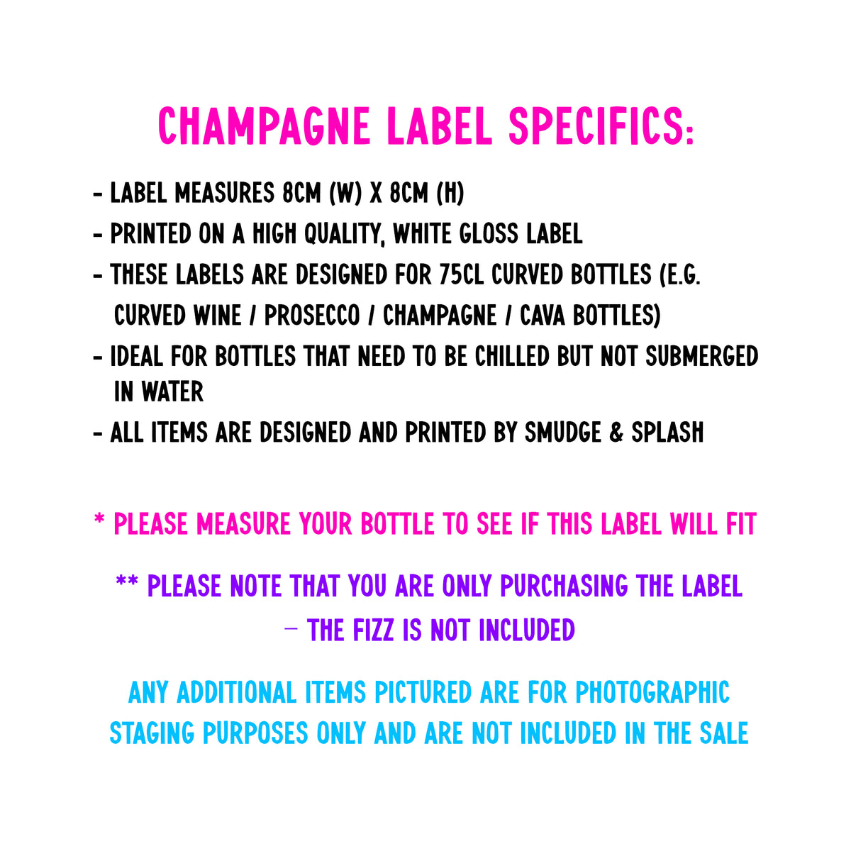 Kiss The Miss Goodbye Prosecco Label