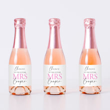 Load image into Gallery viewer, Cheers To The Future Mrs Mini Champagne Label