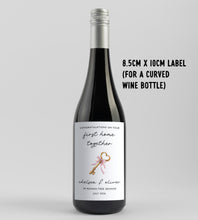 Load image into Gallery viewer, Congratulations On Your First Home Together Wine Label - Smudge &amp; Splash