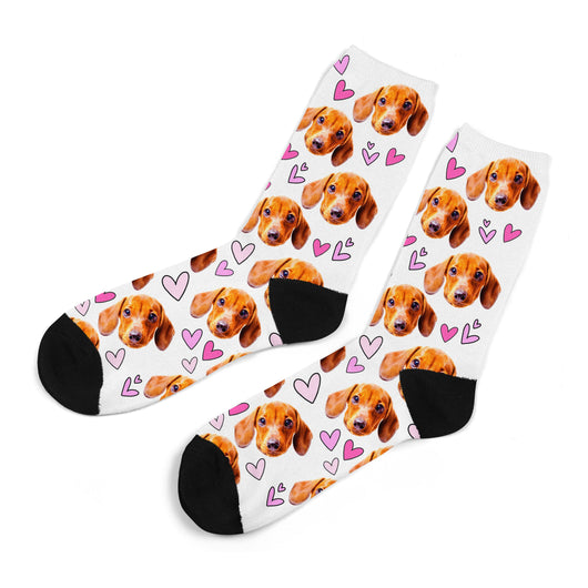 Personalised Pet Photo Heart Socks
