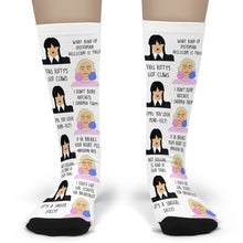 Load image into Gallery viewer, Enid and Wednesday Addams Socks