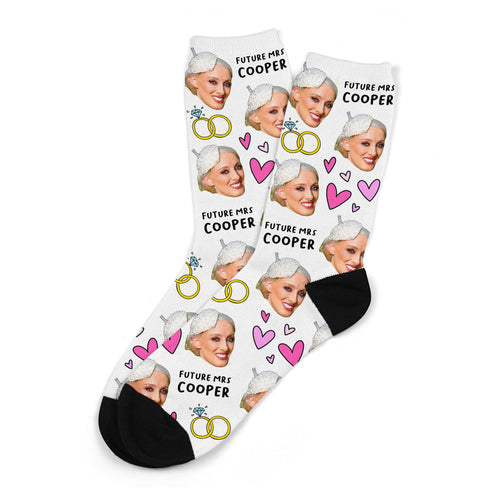 Personalised Hen Do Face Photo Socks