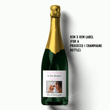 Load image into Gallery viewer, Happy Birthday To The Best Dog Mum Wine Label - Smudge &amp; Splash
