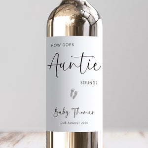 How Does Auntie Sound Wine Label