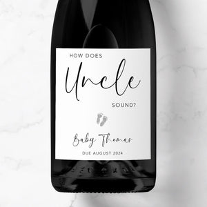 How Does Uncle Sound Baby Prosecco Label