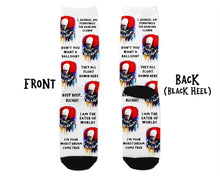 Load image into Gallery viewer, Pennywise IT Horror Movie Socks