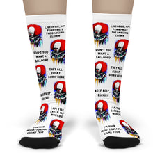 Load image into Gallery viewer, Pennywise IT Horror Movie Socks