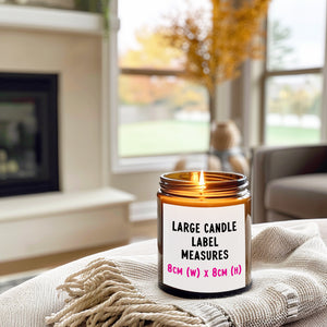 New Pad New Place To Shag Candle Label