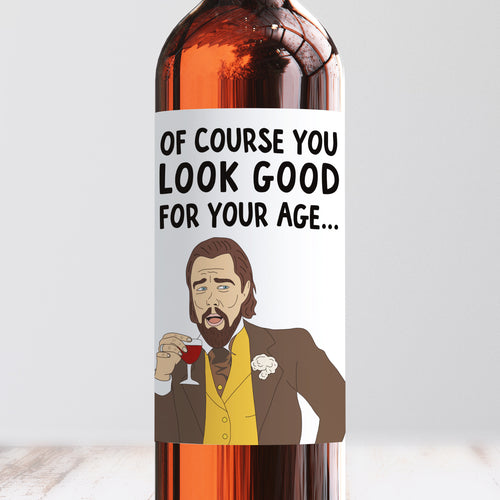 Leonardo DiCaprio Meme Wine Label