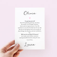 Load image into Gallery viewer, Will You Be My Maid Of Honour Card - Smudge &amp; Splash