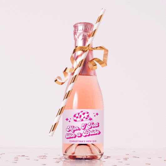 Man I Feel Like A Bride Mini Champagne Label