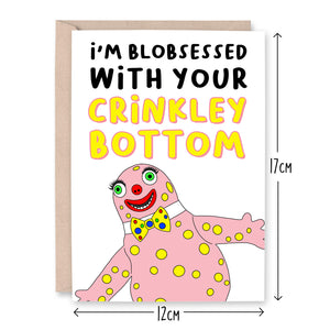 Mr Blobby Crinkley Bottom Card