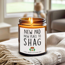 Load image into Gallery viewer, New Pad New Place To Shag Candle Label