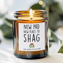 Load image into Gallery viewer, New Pad New Place To Shag Candle Label