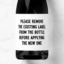 Load image into Gallery viewer, Personalised Chicken Wine Label - Smudge &amp; Splash