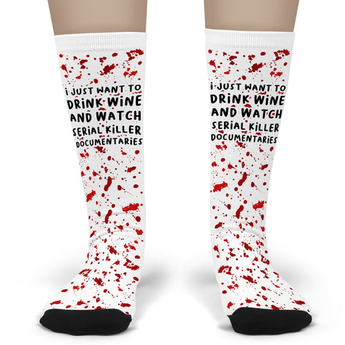 Serial Killer And Wine Socks