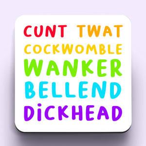 Swear Words Coaster