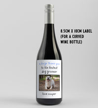 Load image into Gallery viewer, Thank You To The Best Dog Groomer Wine Label - Smudge &amp; Splash
