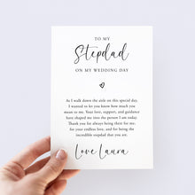 Load image into Gallery viewer, To My Stepdad On My Wedding Day Card - Smudge &amp; Splash