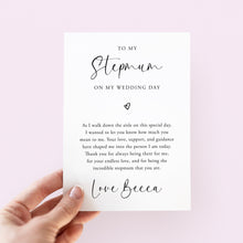 Load image into Gallery viewer, To My Stepmum On My Wedding Day Card - Smudge &amp; Splash