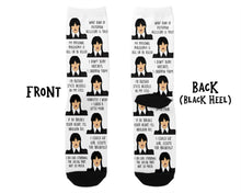 Load image into Gallery viewer, Wednesday Addams Socks