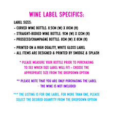 Load image into Gallery viewer, Happy Birthday To The Best Dog Dad Wine Label