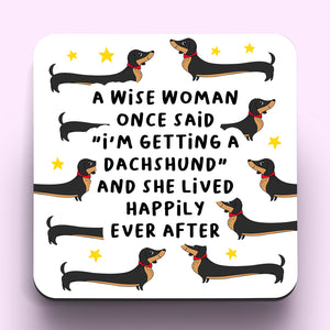Wise Woman Dachshund Coaster
