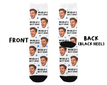 Load image into Gallery viewer, Personalised World&#39;s Best Dad Photo Socks