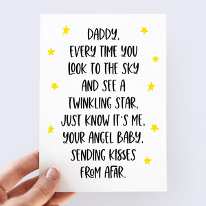 Angel Baby Daddy Card
