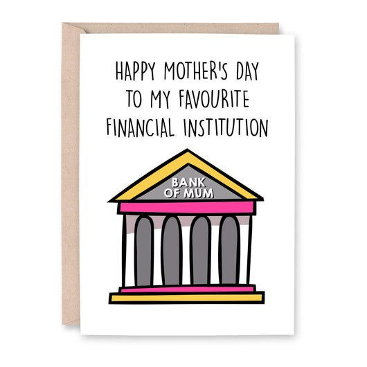 Bank of Mum Mother's Day Card - Smudge & Splash