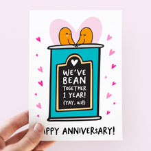 Load image into Gallery viewer, Bean Together One Year Anniversary Card