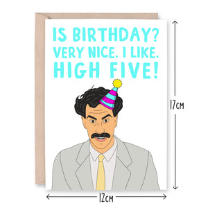 Borat Birthday Card