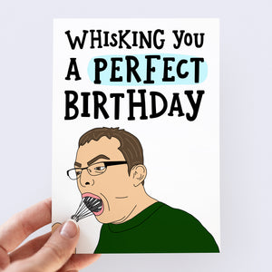 Come Dine With Me Whisk Birthday Card