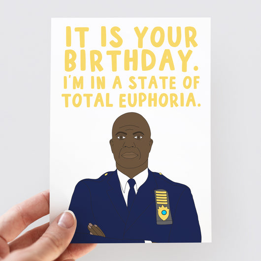 Captain Holt Birthday Card