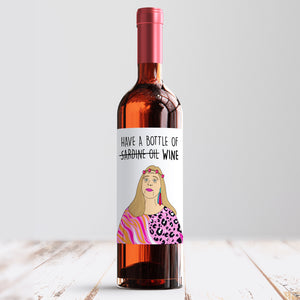 Carole Baskin Wine Label - Smudge & Splash