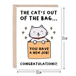 Cat's Out Of The Bag New Job Card