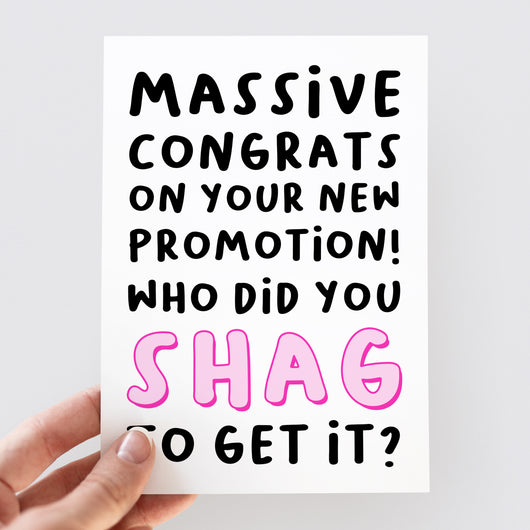 Congrats On Your Promotion Card - Smudge & Splash