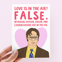 Load image into Gallery viewer, Dwight Schrute False Love Card