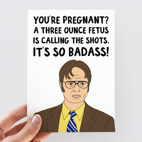 Dwight Schrute Pregnancy Card