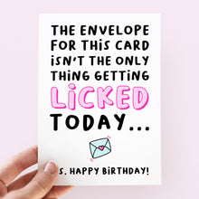 Load image into Gallery viewer, Envelope Licked Birthday Card