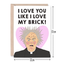 Load image into Gallery viewer, Father Jack Love Brick Card