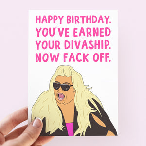 Gemma Collins Divaship Birthday Card