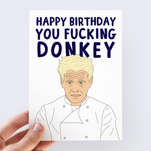 Gordon Ramsay Birthday Card - Smudge & Splash