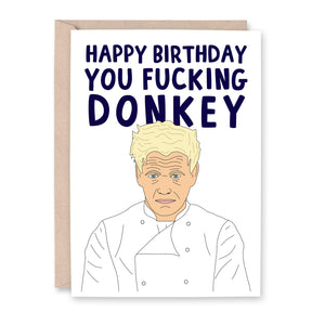 Gordon Ramsay Birthday Card - Smudge & Splash