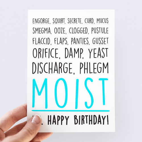 Gross Words Birthday Card - Smudge & Splash