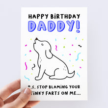 Load image into Gallery viewer, Happy Birthday Daddy From The Dog Card