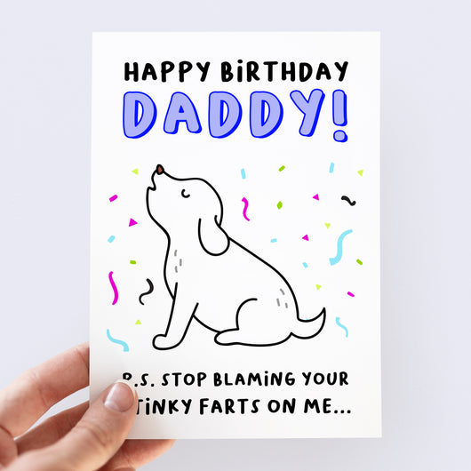 Happy Birthday Daddy From The Dog Card