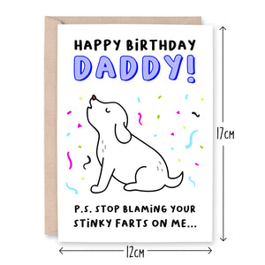 Happy Birthday Daddy From The Dog Card