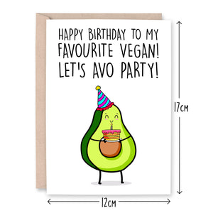 Happy Birthday To My Favourite Vegan Card